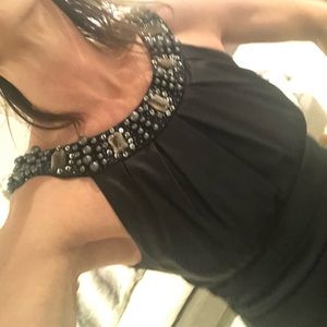 Satin and beaded dress